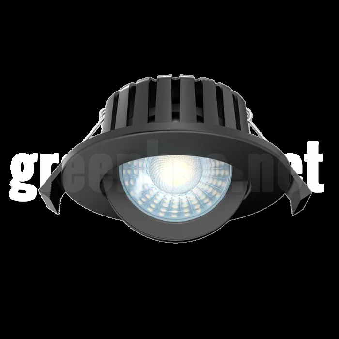 7W black gimbal LED downlight IP65