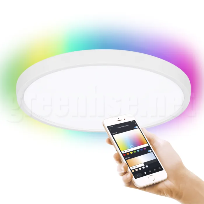 24W smart WiFi LED ceiling light controlled from a phone