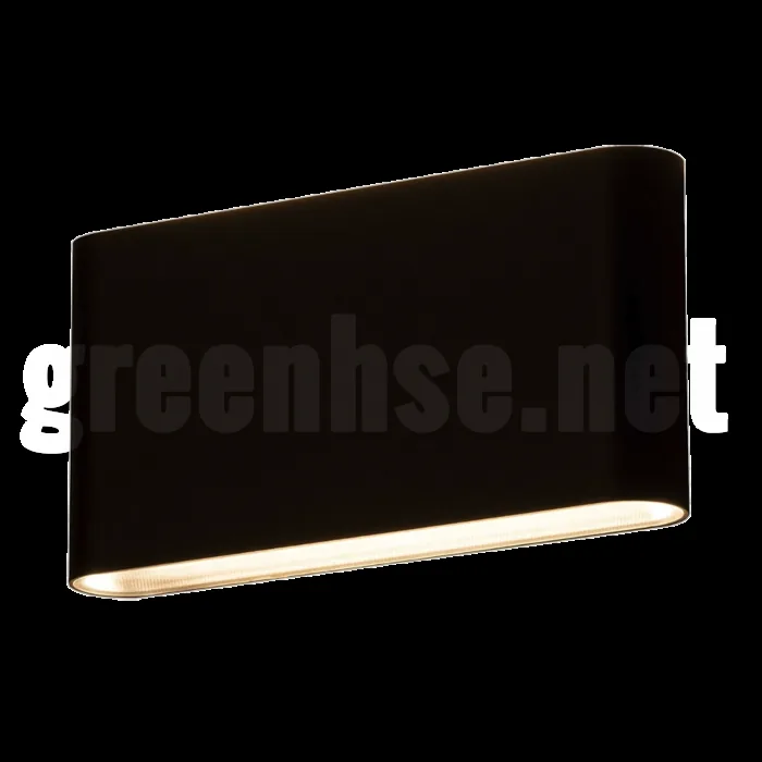 10W up down CCT LED wall light in black