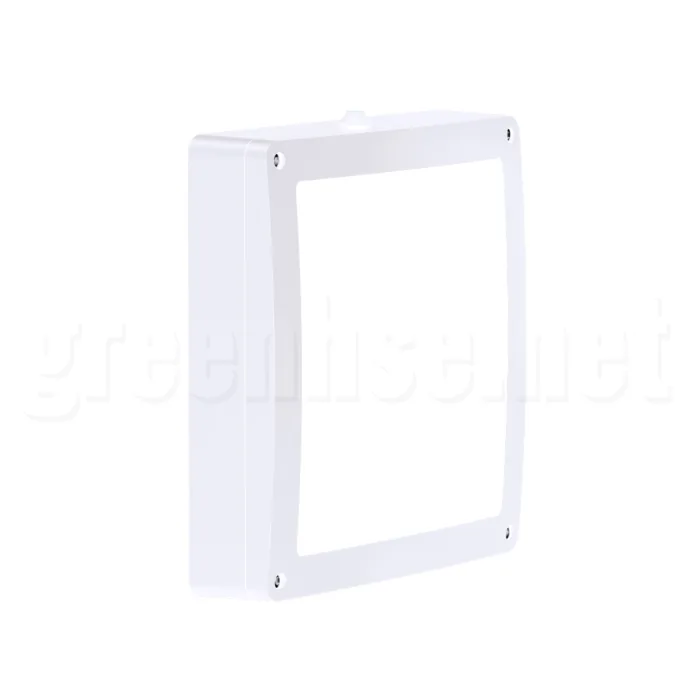 18W square CCT LED wall light in black or white